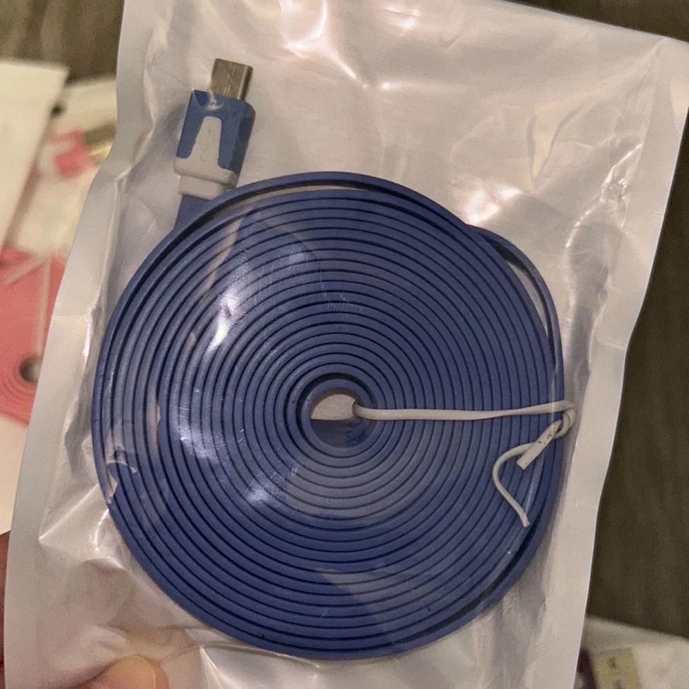 Bundle sale flat noodle usb data sync charger cable